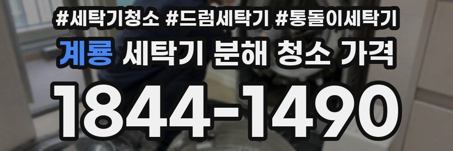 계룡 세탁기 분해 청소 가격