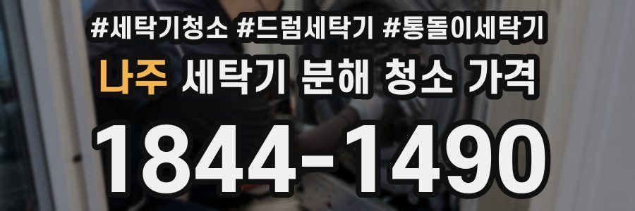 나주 세탁기 분해 청소 가격