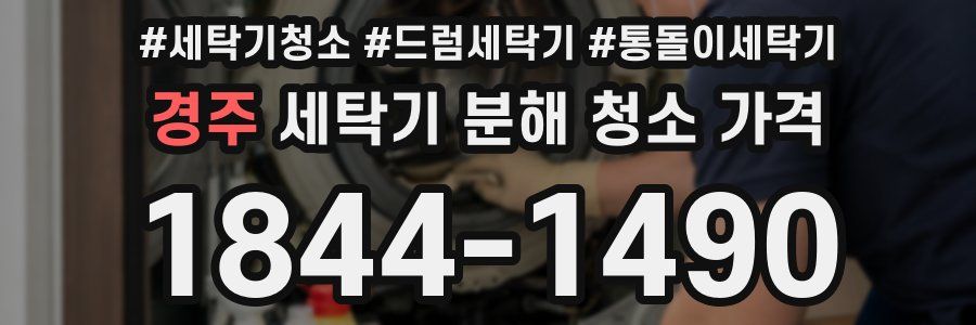 경주 세탁기 분해 청소 가격