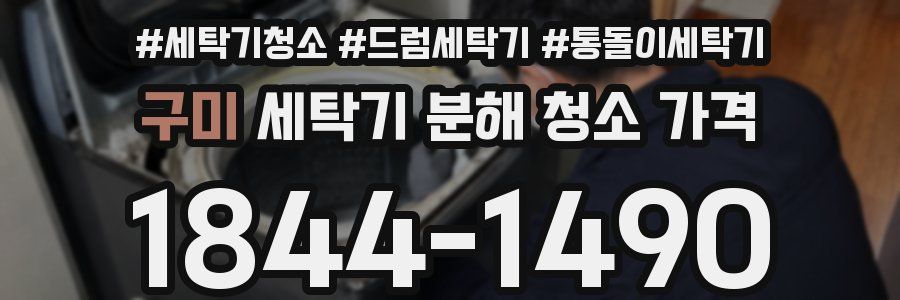 구미 세탁기 분해 청소 가격