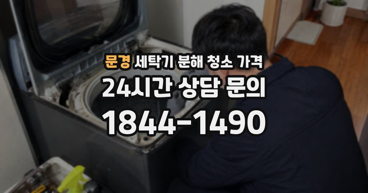 문경 세탁기 분해 청소 가격