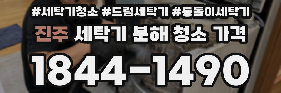진주 세탁기 분해 청소 가격