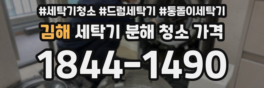 김해 세탁기 분해 청소 가격