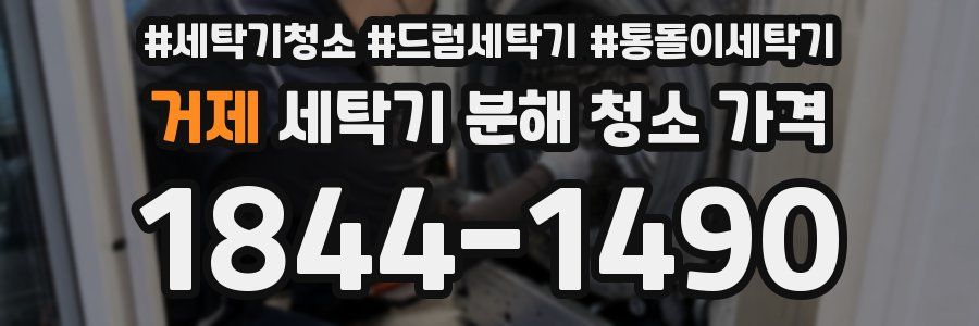 거제 세탁기 분해 청소 가격