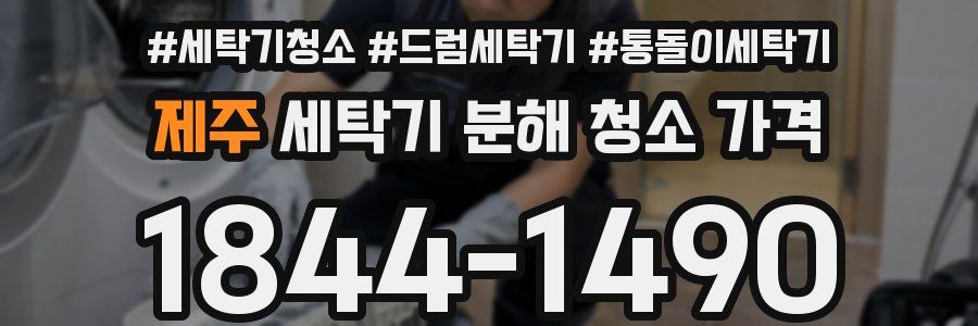 제주 세탁기 분해 청소 가격