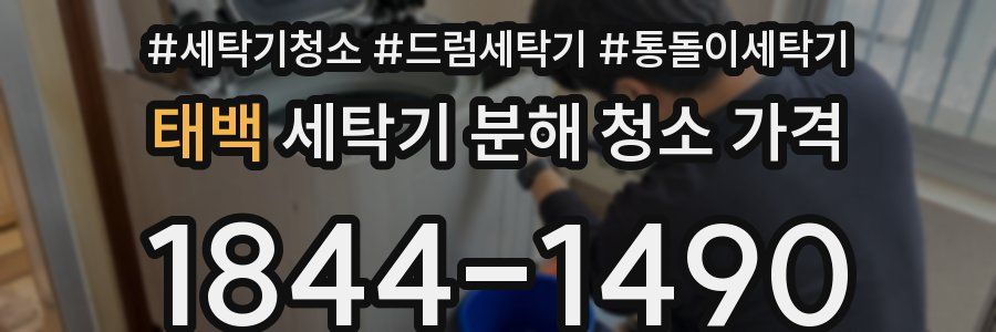 태백 세탁기 분해 청소 가격