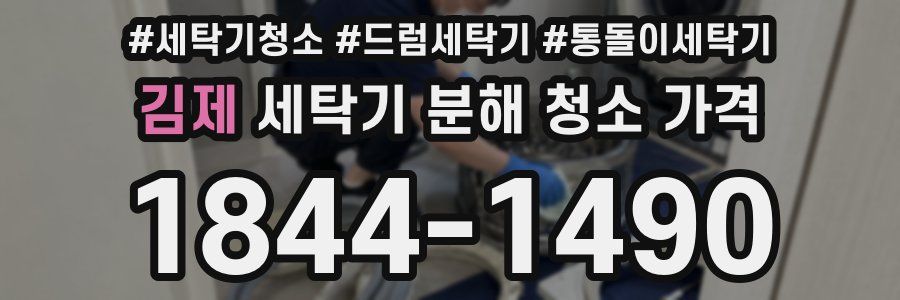 김제 세탁기 분해 청소 가격