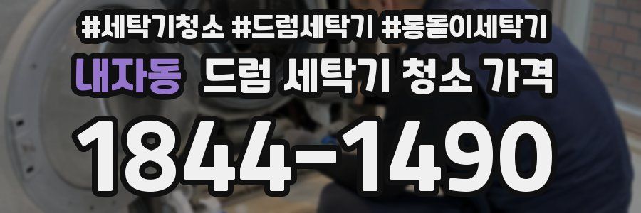 내자동 드럼 세탁기 청소 가격