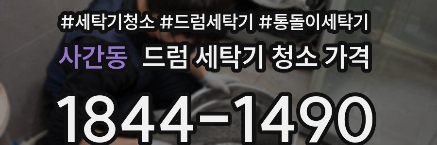 사간동 드럼 세탁기 청소 가격