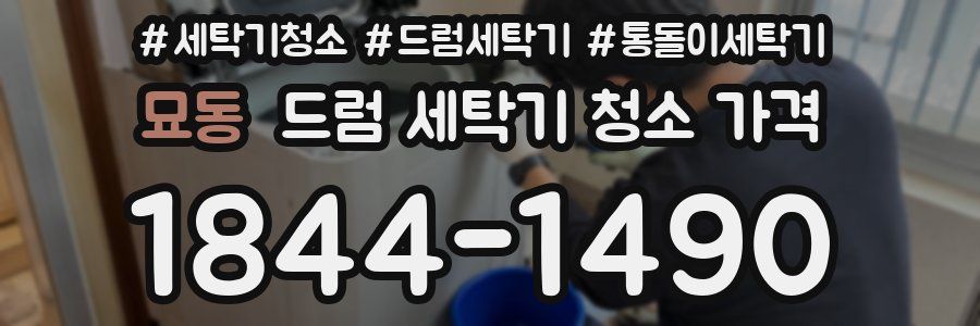 묘동 드럼 세탁기 청소 가격