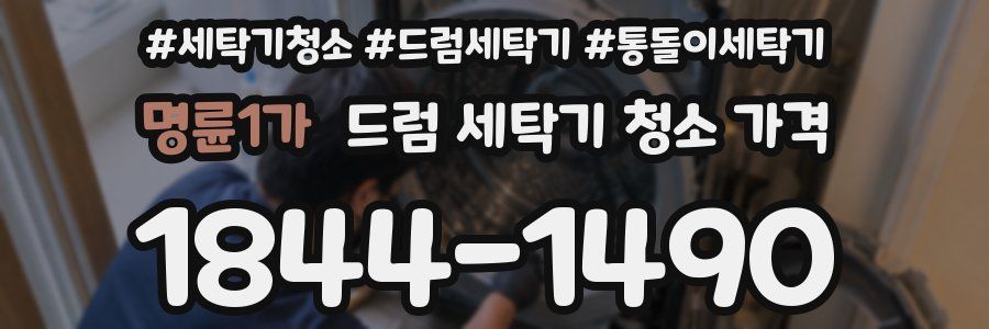 명륜1가 드럼 세탁기 청소 가격
