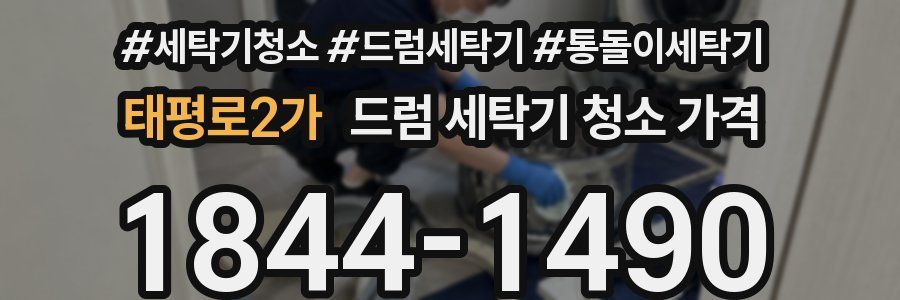 태평로2가 드럼 세탁기 청소 가격