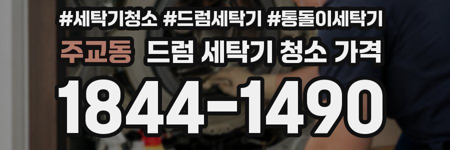 주교동 드럼 세탁기 청소 가격