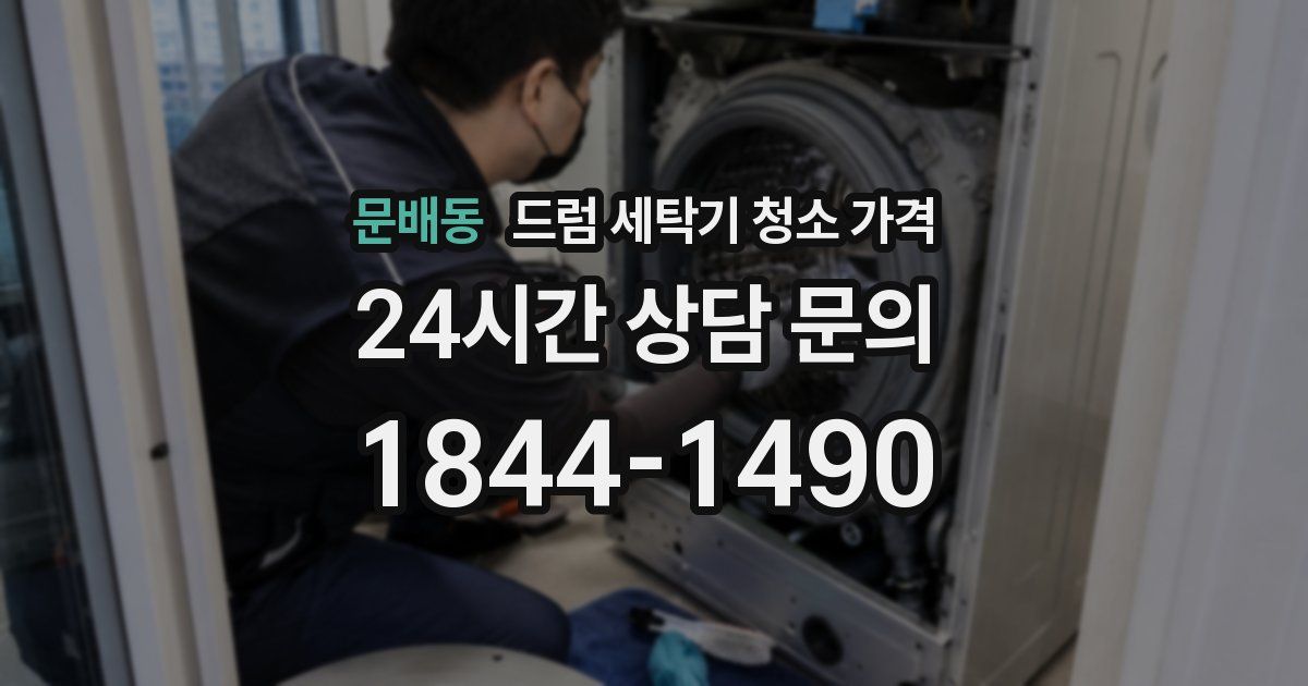 문배동 드럼 세탁기 청소 가격
