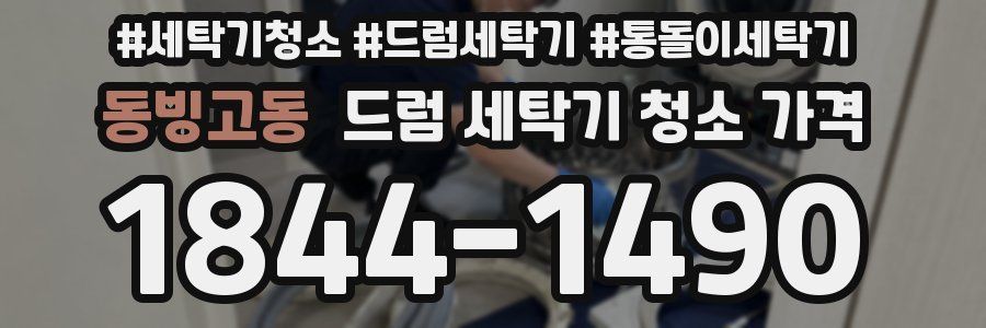 동빙고동 드럼 세탁기 청소 가격
