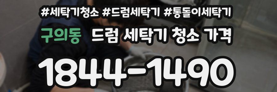 구의동 드럼 세탁기 청소 가격