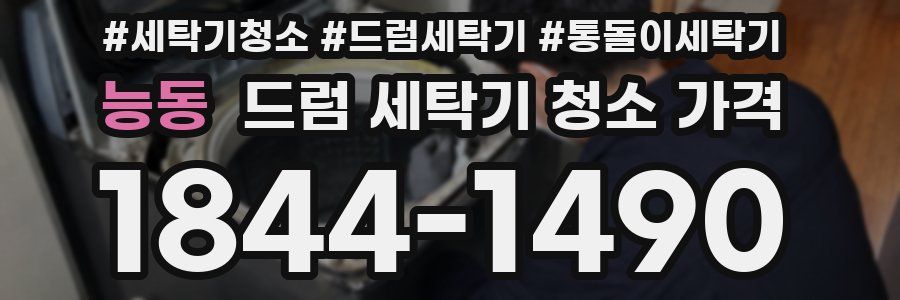 능동 드럼 세탁기 청소 가격