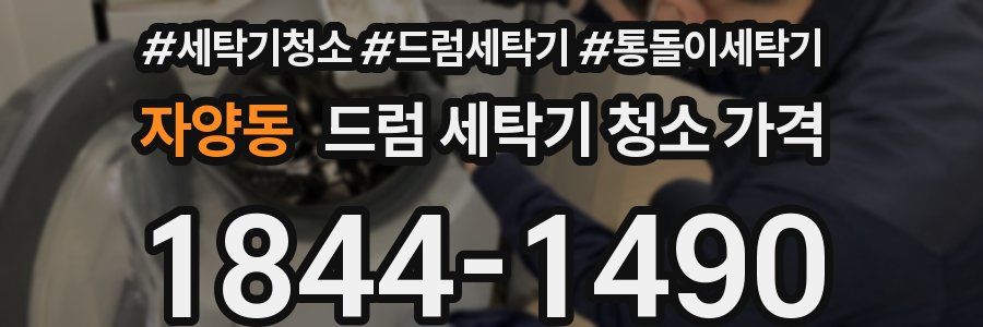 자양동 드럼 세탁기 청소 가격