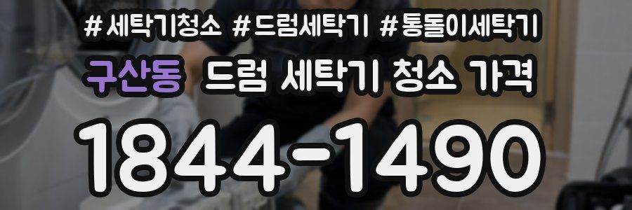 구산동 드럼 세탁기 청소 가격