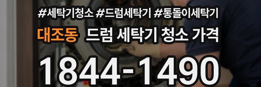 대조동 드럼 세탁기 청소 가격