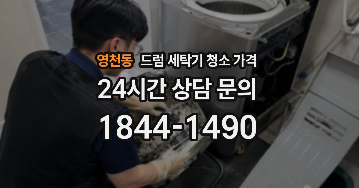 영천동 드럼 세탁기 청소 가격