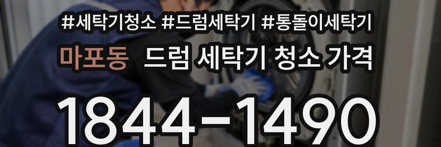 마포동 드럼 세탁기 청소 가격