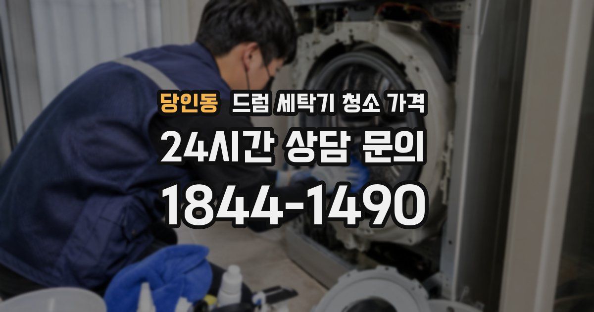 당인동 드럼 세탁기 청소 가격