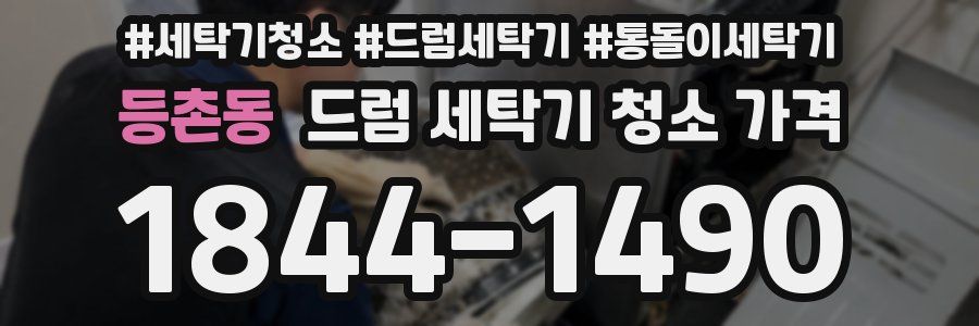 등촌동 드럼 세탁기 청소 가격