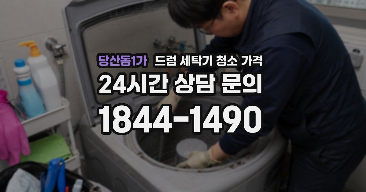 당산동1가 드럼 세탁기 청소 가격