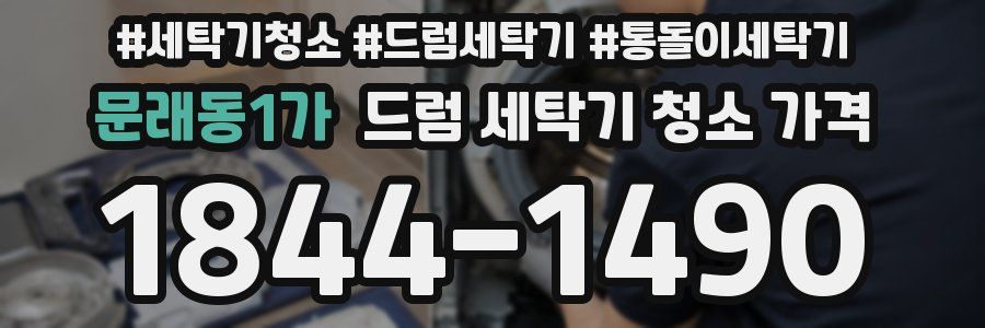 문래동1가 드럼 세탁기 청소 가격