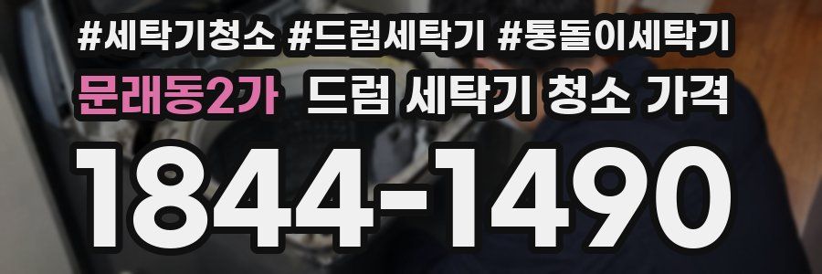 문래동2가 드럼 세탁기 청소 가격