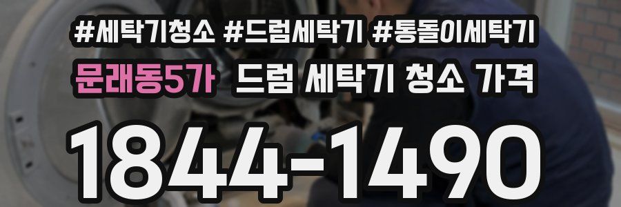 문래동5가 드럼 세탁기 청소 가격