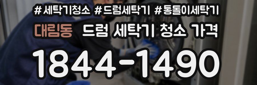 대림동 드럼 세탁기 청소 가격