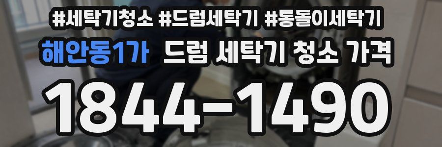 해안동1가 드럼 세탁기 청소 가격