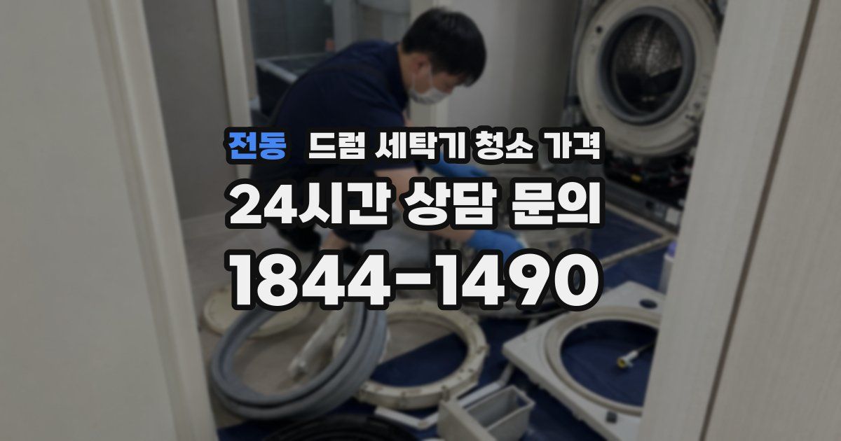 전동 드럼 세탁기 청소 가격