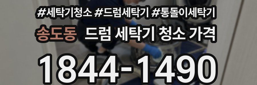 송도동 드럼 세탁기 청소 가격