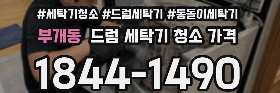 부개동 드럼 세탁기 청소 가격