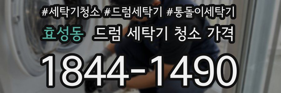 효성동 드럼 세탁기 청소 가격