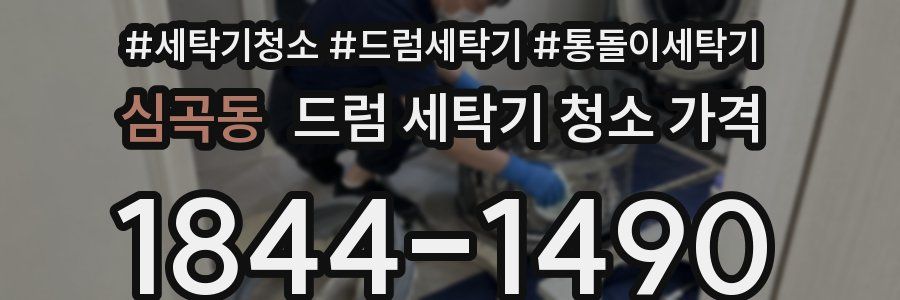 심곡동 드럼 세탁기 청소 가격
