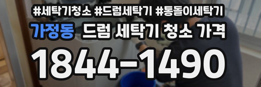 가정동 드럼 세탁기 청소 가격