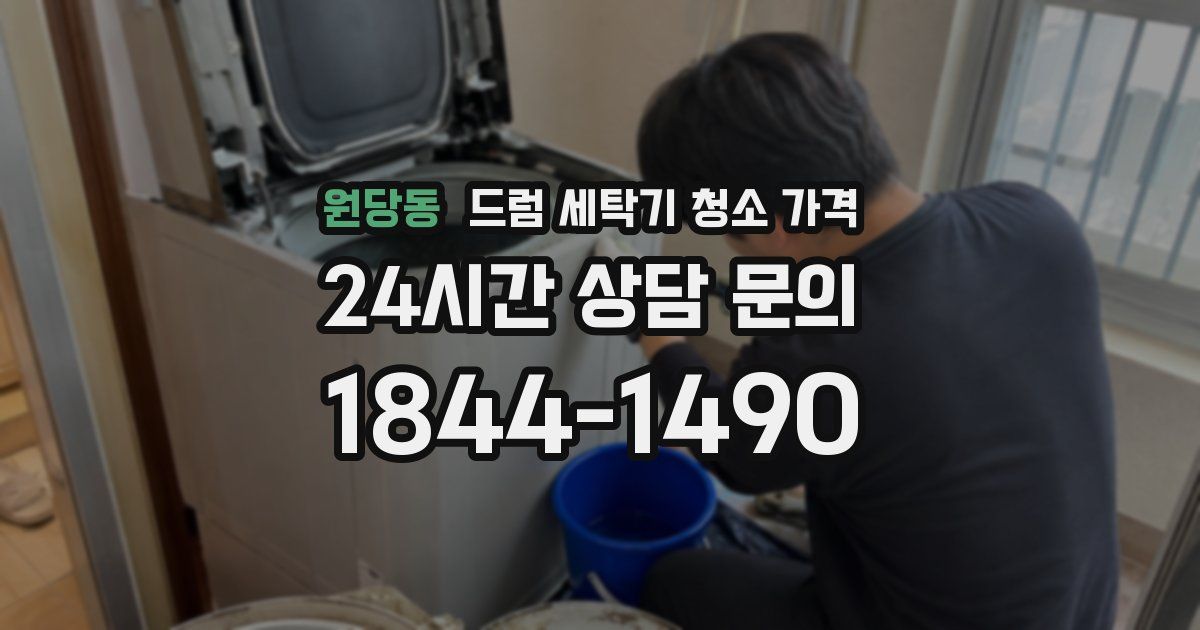 원당동 드럼 세탁기 청소 가격