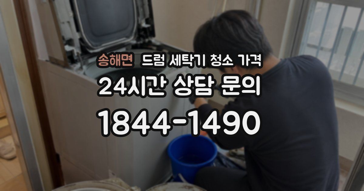 송해면 드럼 세탁기 청소 가격