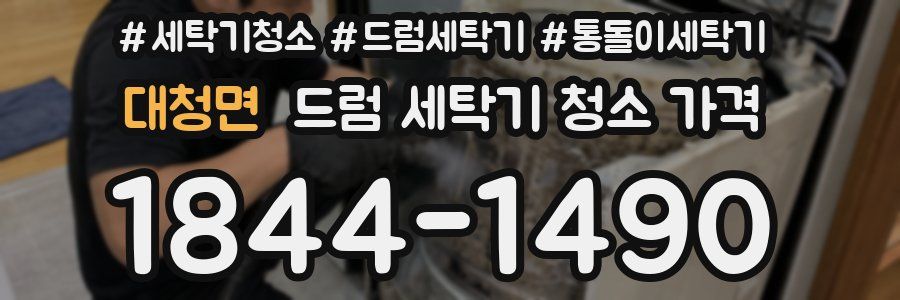 대청면 드럼 세탁기 청소 가격