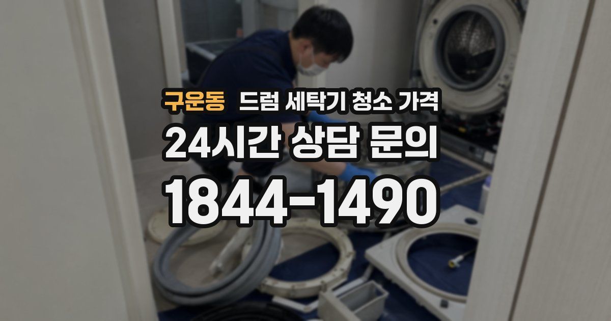 구운동 드럼 세탁기 청소 가격
