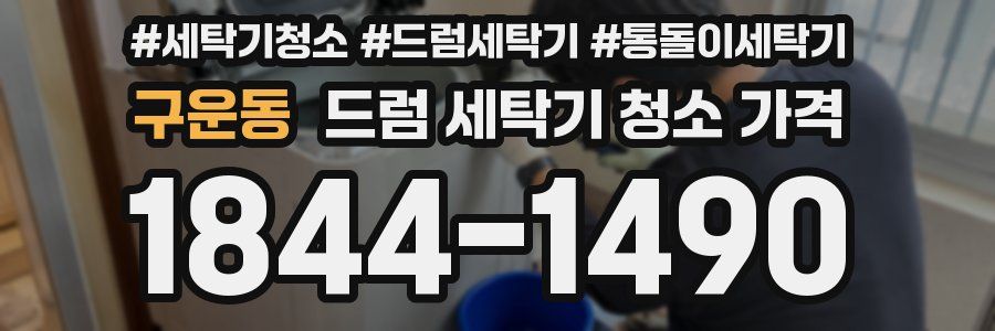 구운동 드럼 세탁기 청소 가격