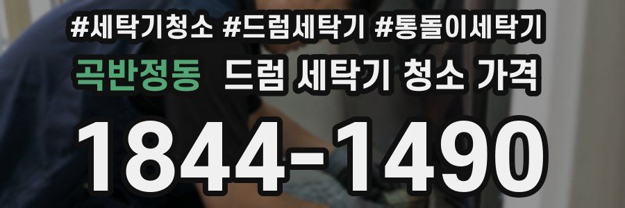 곡반정동 드럼 세탁기 청소 가격