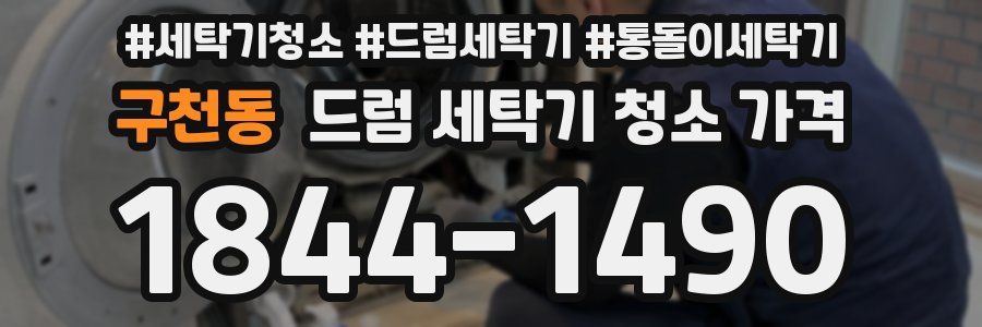 구천동 드럼 세탁기 청소 가격
