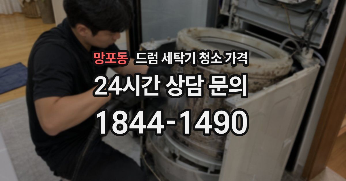 망포동 드럼 세탁기 청소 가격