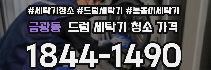 금광동 드럼 세탁기 청소 가격