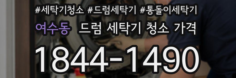 여수동 드럼 세탁기 청소 가격